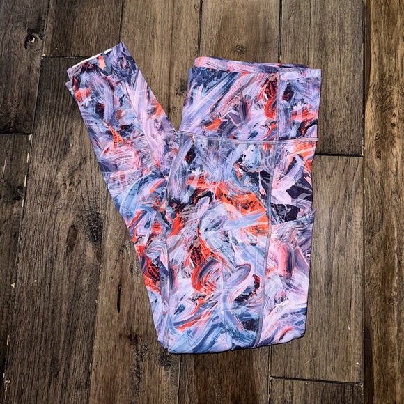 79. Lululemon Fast & Free Brushed Fabric HR Tight 28” Atmospheric Purple Multi - Picture 4 of 7